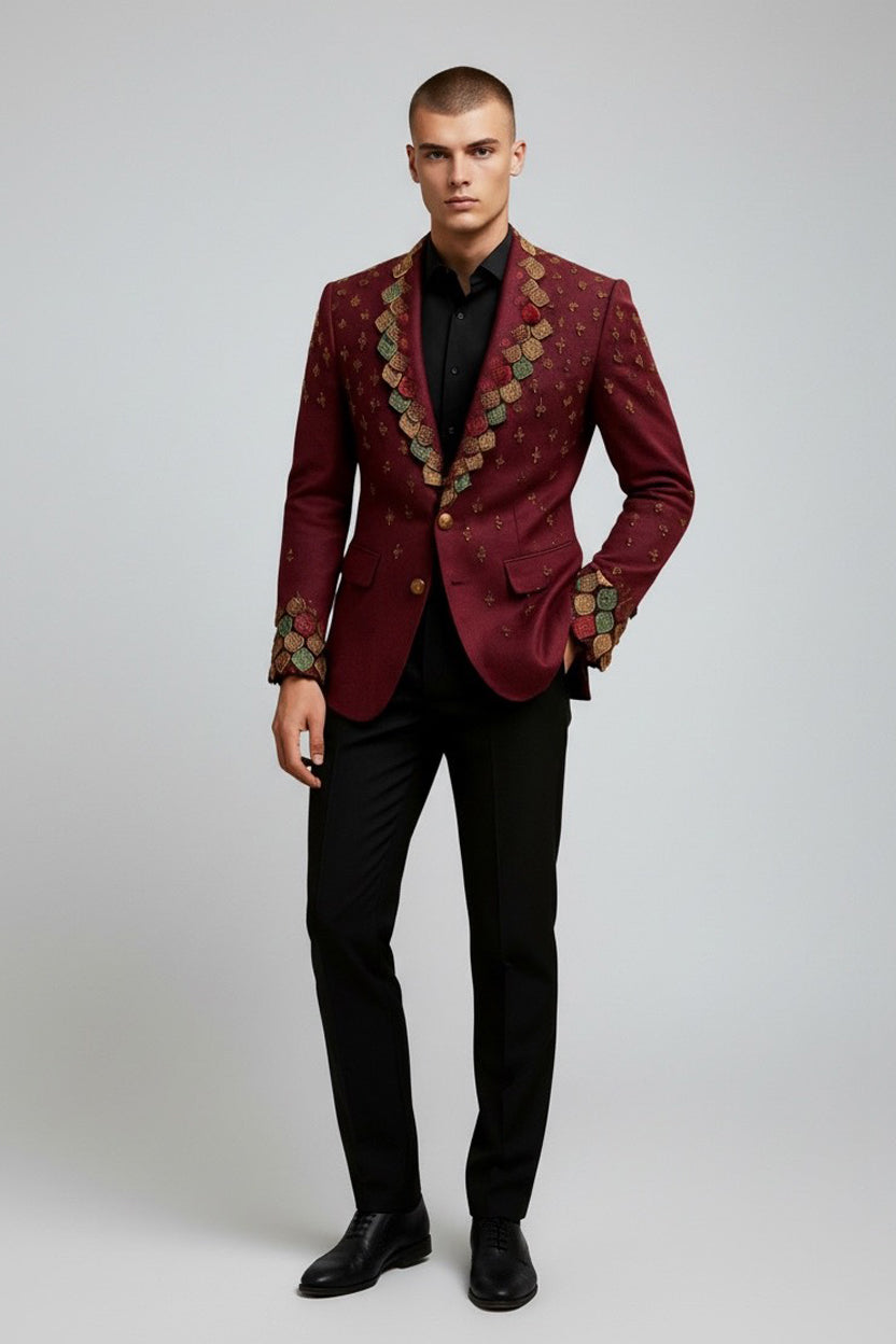 Unique Sequin Embellished Dress Jacket