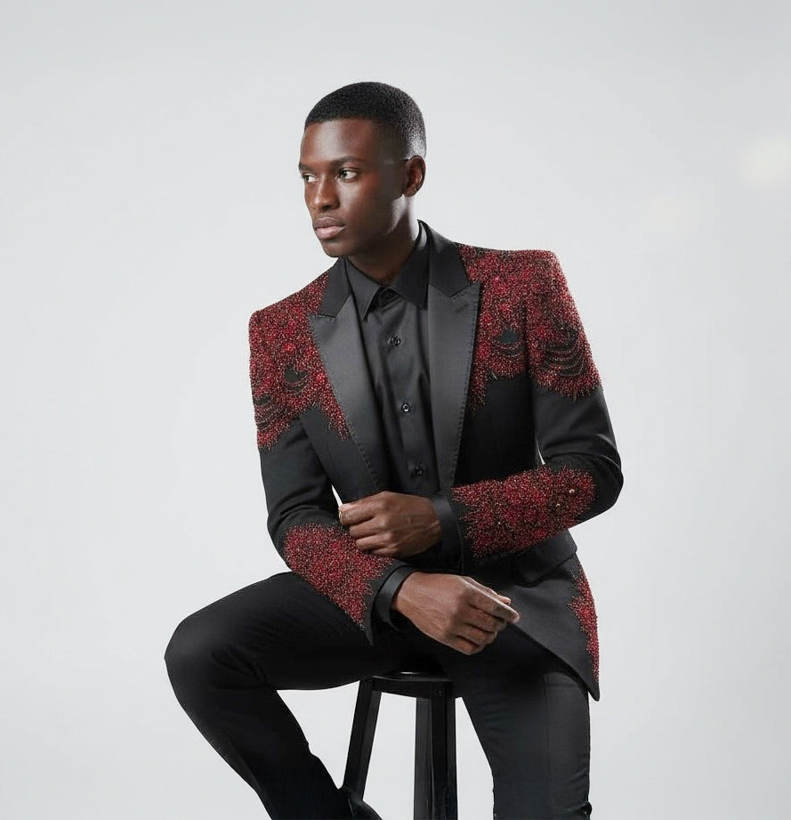 High-Fashion Embroidered Dress Jacket