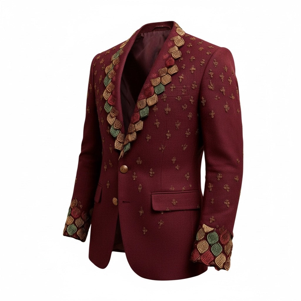 Unique Sequin Embellished Dress Jacket