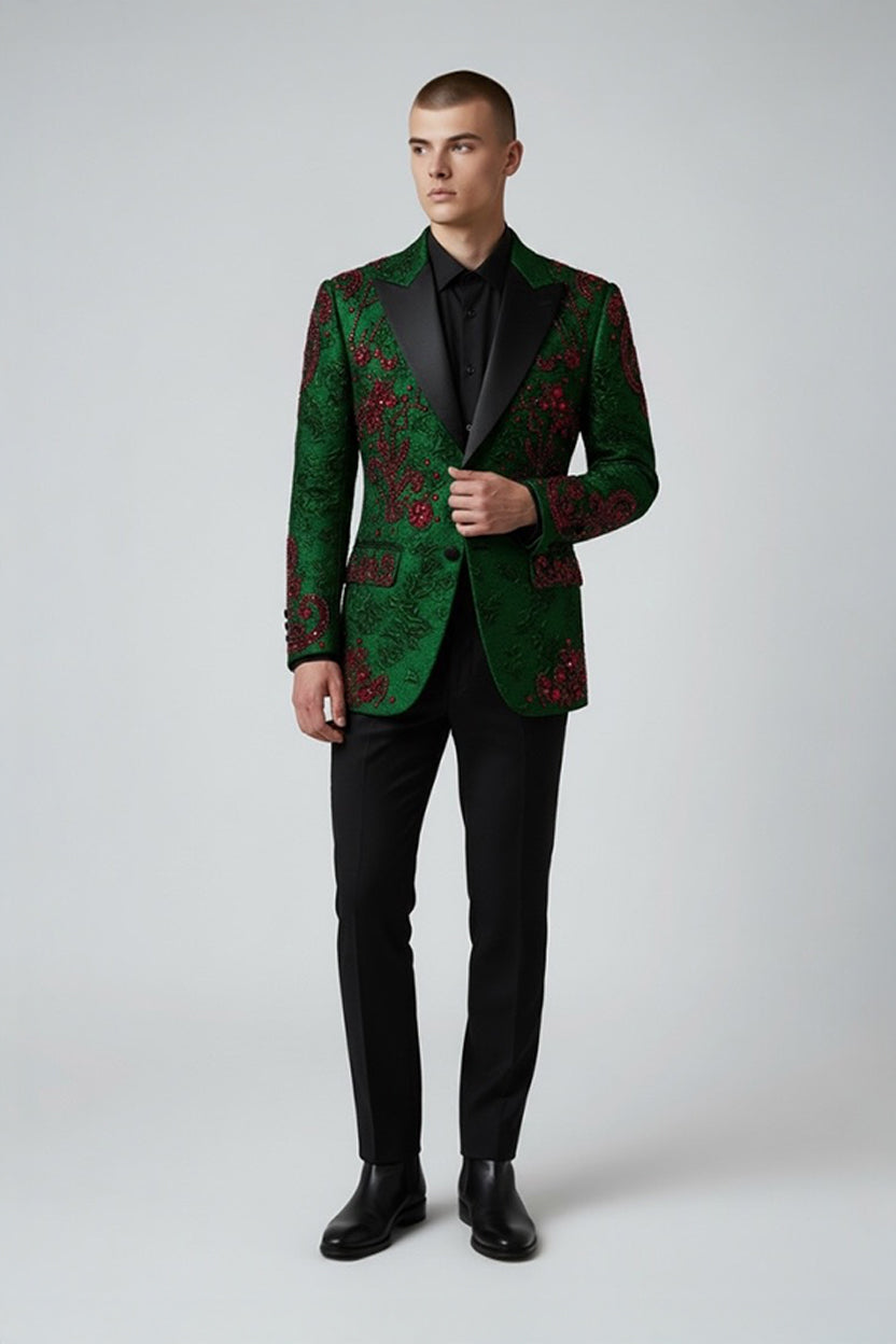 Unique Brocade & Garnished Dress Jacket