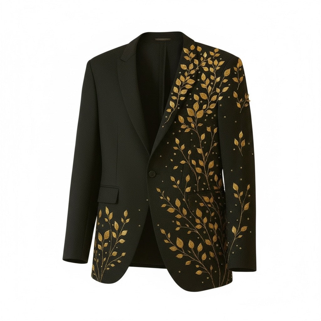 Embroidered Smart Casual Dress Jacket
