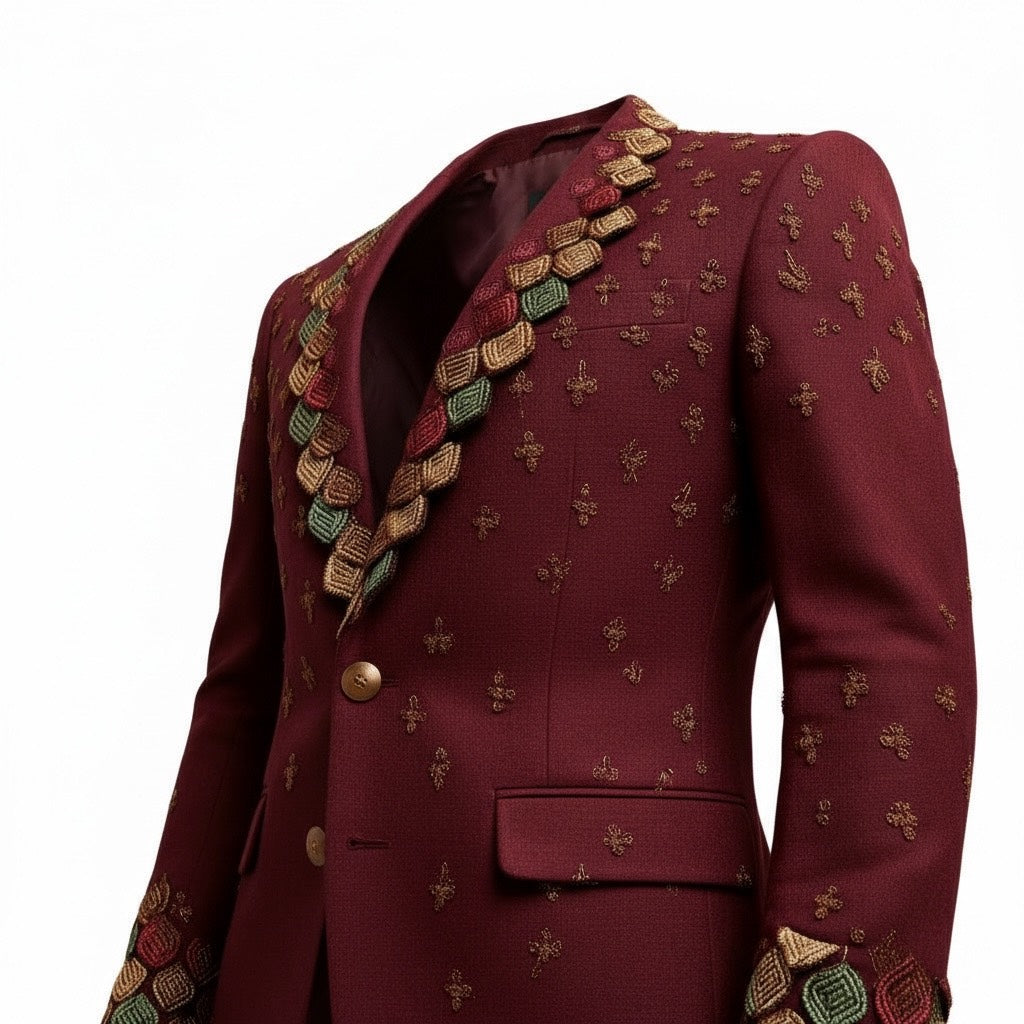 Unique Sequin Embellished Dress Jacket