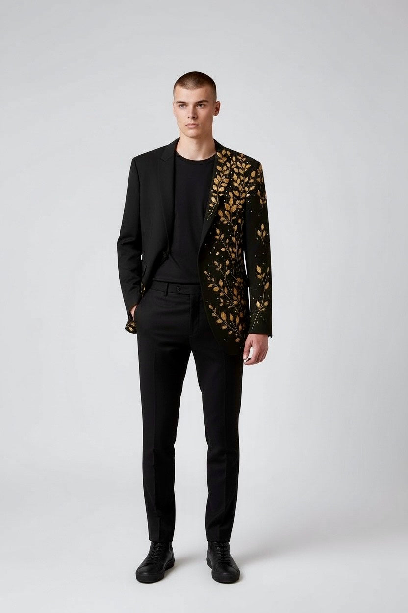 Embroidered Smart Casual Dress Jacket