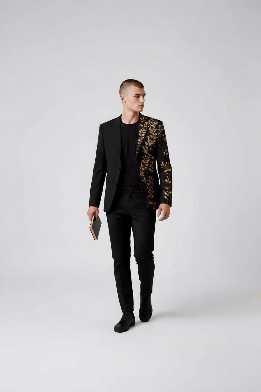 Embroidered Smart Casual Dress Jacket