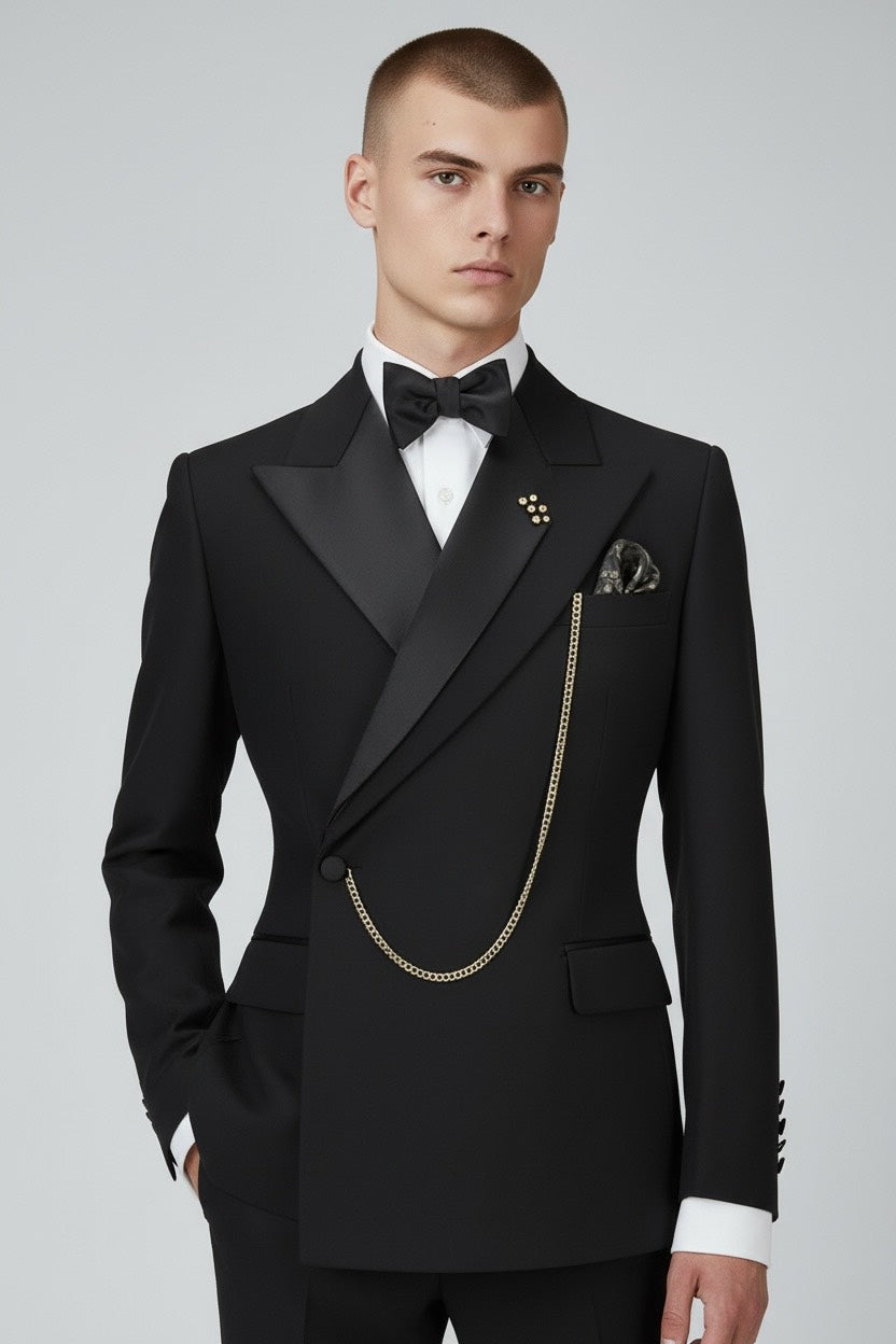 Asymmetric Double Breasted Luxury Dress Jacket