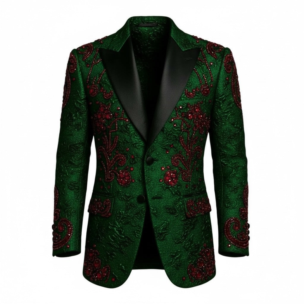 Unique Brocade & Garnished Dress Jacket