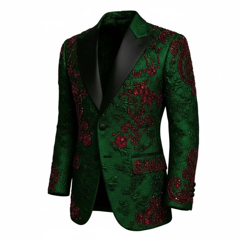 Unique Brocade & Garnished Dress Jacket